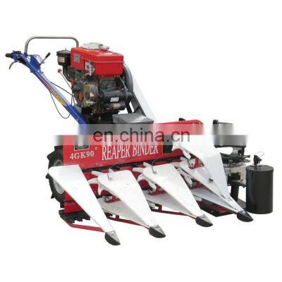 Miwell Rice Cutter and Bundle Machine Mini Diesel Reaper Binder for Paddy Wheat