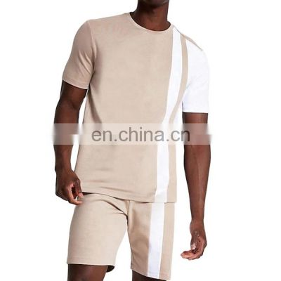 Summer 2 pieces of men's fashion casual short suit T-shirt track pants track suit shorts jogging training