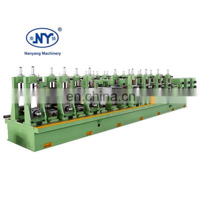 Nanyang factory sale high quality steel pipe making machine API erw welded pipe mill for industry