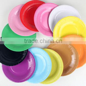 Solid Color High Quality 9'' Round Paper Plates for Quinceanera Favors                        
                                                Quality Choice