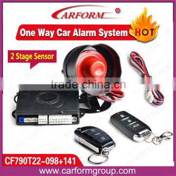 5 Auxiliary outputs intelligent auto car alarm system with voice reminder