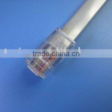 silver gray telephone cable