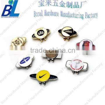 Various high quality metal golf hat decorations