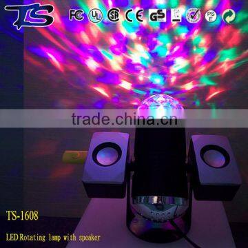 Mini magic ball led disco light with music