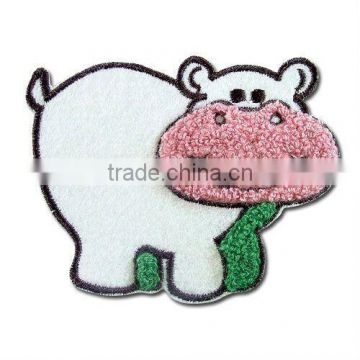Embroidery fabric chenille badges