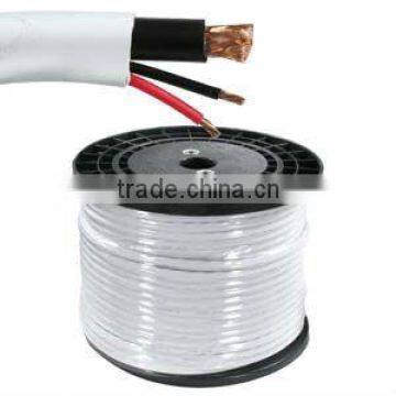 300m RG59 Coax+2 Core Power CCTV cable White