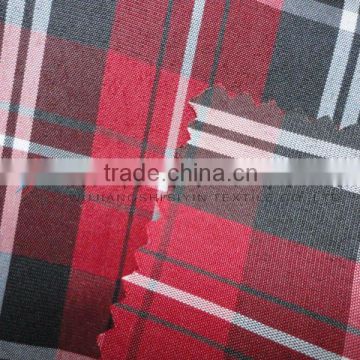 red checks yarn dyed fabric for shirt and dress