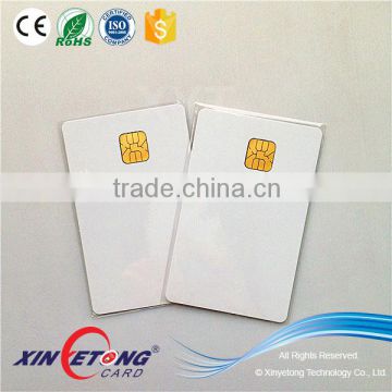 ISO/IEC7816 double side printing inkjet card contact card SLE 5528 chip with 256 bit memory