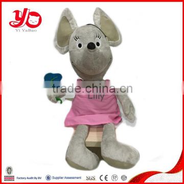 Cute plush mouse doll, soft mouse dolls for baby