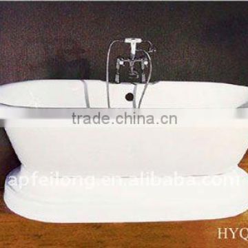 Luxury cheap freestanding cast iron bathtub