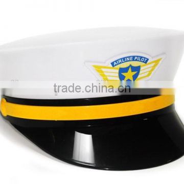 White Plastic Police Helmet for kids roleplay & school play & Stage play