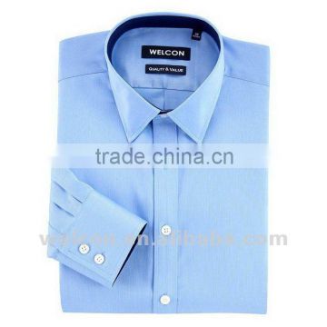 100% cotton long sleeve classic business pinstripe dress shirts design for man