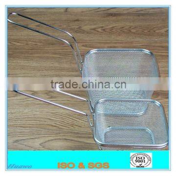 Chrome Plating Rectangular Mini Square Fryer Basket