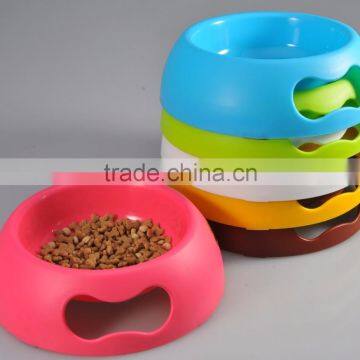 Pet bowl(Forsted bowl-medium)-dog bowl & cat bowl & plastic bowl