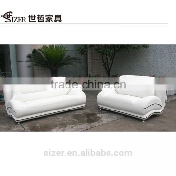 half round leather sofa , hearted set leather modern office sofa
