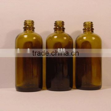 100ml amber glass boston shape Essential oil bottles