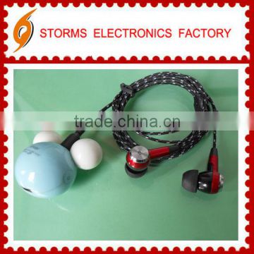Lovely cartoon braid cord earphone&earbud for promotion
