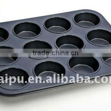 carbon steel non-stick 12cups muffin pan