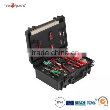 Hard durable solid plastic electric power tool set packaging case with IP67 waterproof RC-PS 290/1