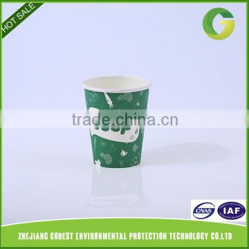 GoBest 12oz/345ml Eco-friendly PLA cups, hot drink single wall paper cup