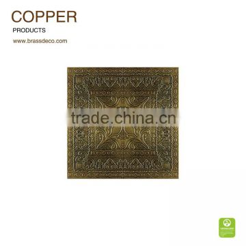 600*600mm antique bronze color BT6060-03 OB decorative brass floor tile