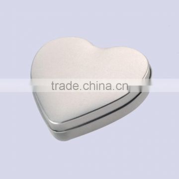 high quality heart shaped wedding gift tin box tin can made in china