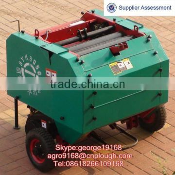 Tractor trailed silage baler machine