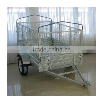 Cage Trailer with Cover Bridge Support