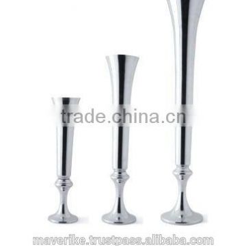 Superior Quality Fluted Vase, Metal Trumpet Vase, Trumpet Vase
