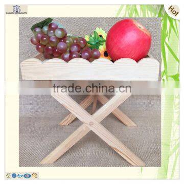 craft legs holder waving edge wooden bed tray