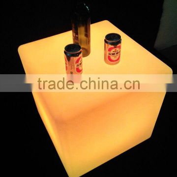 color changing led cube stool / illuminated led cube chair