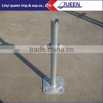 Adjustable HDG painted strong steel base screw jacks for support