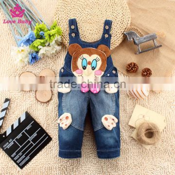 Baby Toddlers Long Pants Jeans Cute Overalls Children Denim Overalls Fashion Strap Jeans