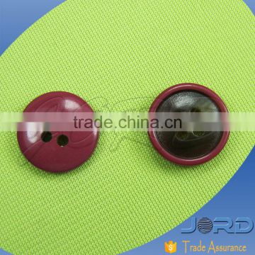Free sample wholesale newest fashion 4 holes combined color polyester resin button