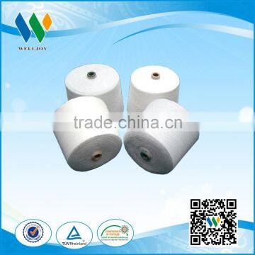 China credibal manufacture and exporter of spun polyester yarn raw white sewing thread