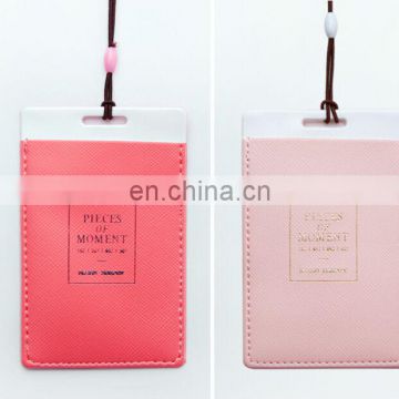 Promotional PU luggage tag with printing LOGO