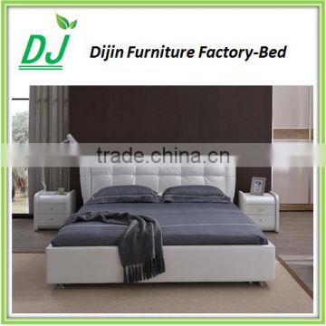 antique leather furniture double bed for bedroom
