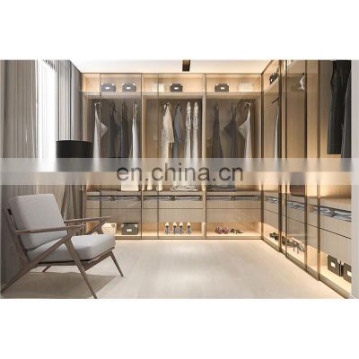 Bedroom furniture modern aluminum glass door closet wardrobe organizer bedroom wardrobes