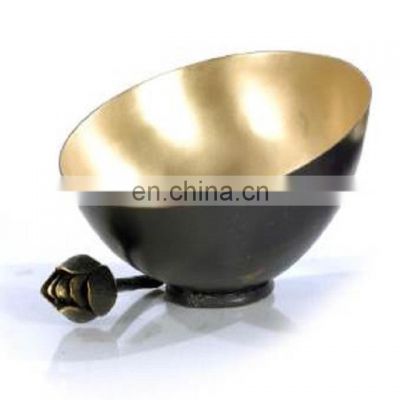 black & gold leaf decorative bowl