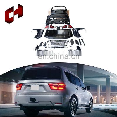 CH Wholesale Wide Black Bumper Front Lip Brake Light Kit Car Auto Body Spare Parts For Nissan Patrol Y62 2010-2019 to 2020-2021