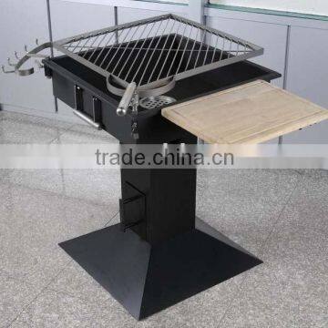 square metal fire pits
