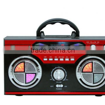 China New Arrival Super Bass AM FM SW High Quality Portable Mini Wood Box Radio