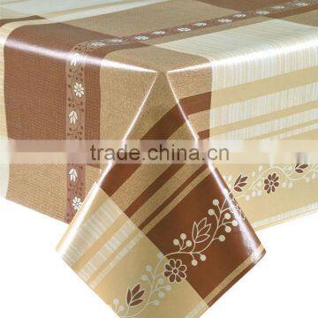 Wholesale vinyl tablecloths table cloth covers pvc table cloth with nonwoven backing