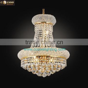 K9 Crystal Lighting Pendant Chandelier Hanging Light Fixture Gold CZ6503G/400