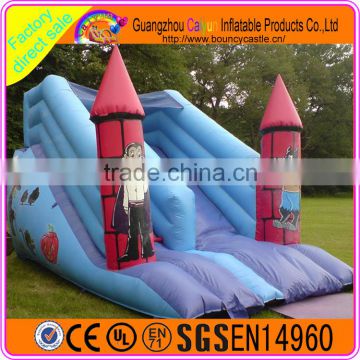 Inflatable castle dry slide outdoor indoor game for kids in summer