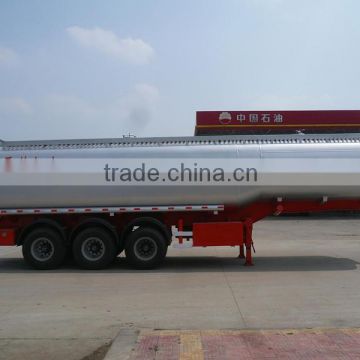 gound loading oil trailer with european manhole and bottom valve with ABS