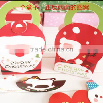 Red Christmas cookies baking food nougat mousse box cake box