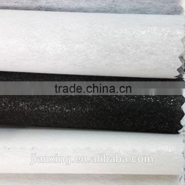 Polyester nonwoven interlining fusible double dot interlining for garment