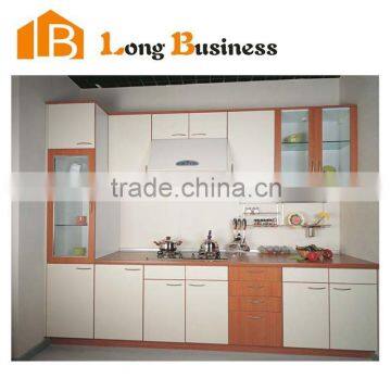 LB-JL1043 Flat pack mdf laminate door kitchen cabinet factory