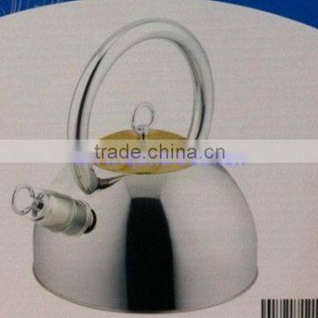 whistling kettle stainless steel 2.5L for promotion /stock water kettle with bakelite handle